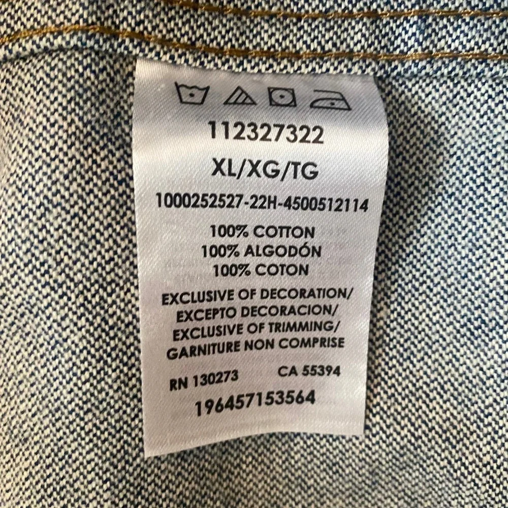 Leon Bridges‎ x Wrangler LB Initial Print Denim Jacket Size XL NWOT Concert